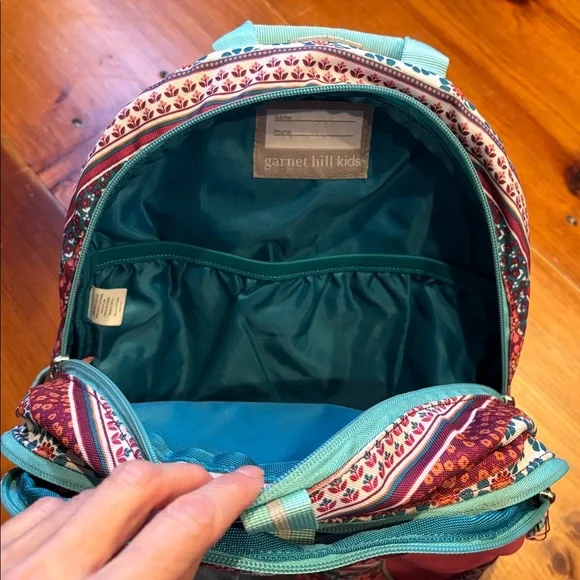 GARNET HILL KIDS Girls BoHo Floral Pink Backpack K-5 - Picture 9 of 10